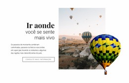 Passeios De Balão De Ar Quente - Belo Design De Site