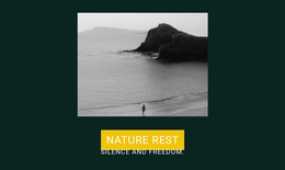 Silence And Freedom - Simple Web Page Design