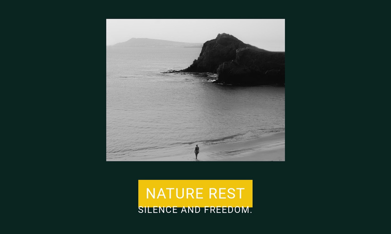 Silence and freedom Web Page Design