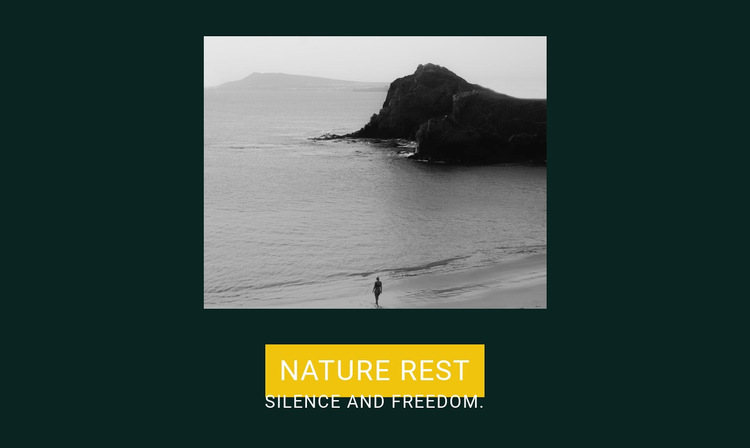 Silence and freedom Website Builder Templates