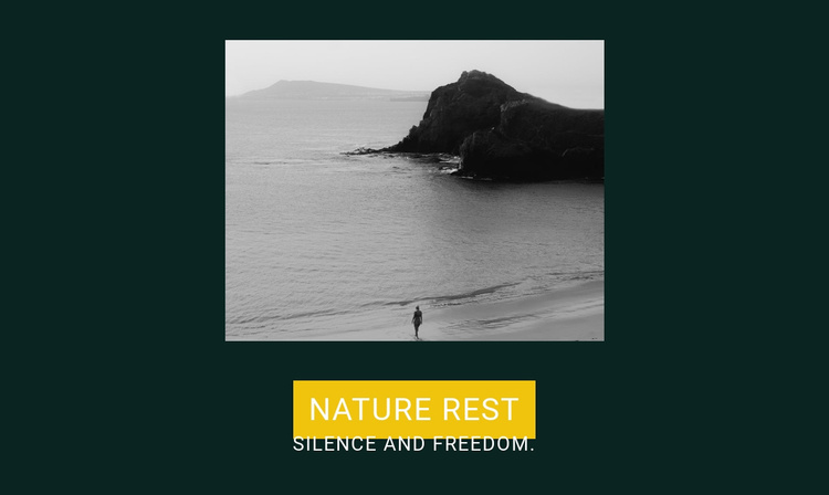 Silence and freedom Website Template