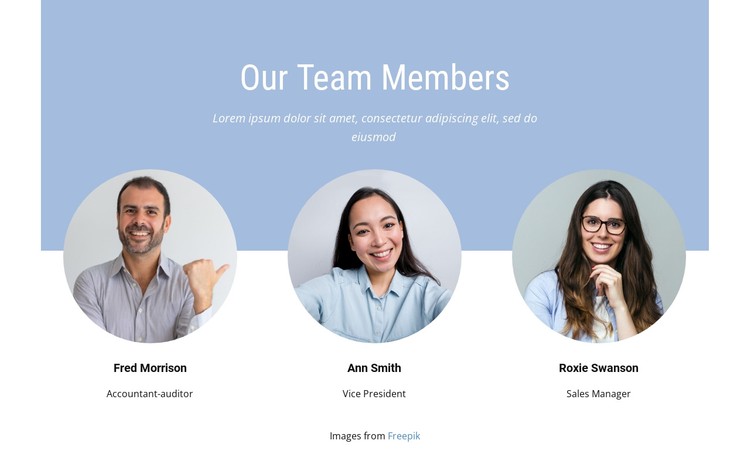 We are tight knit team CSS Template