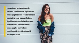 À Propos De Votre Camarade De Mode Modèle