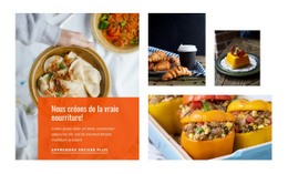 Modèle De Site Pour Nourriture Savoureuse Préférée