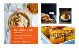 Nourriture Savoureuse Préférée : Modèle De Site Web Simple