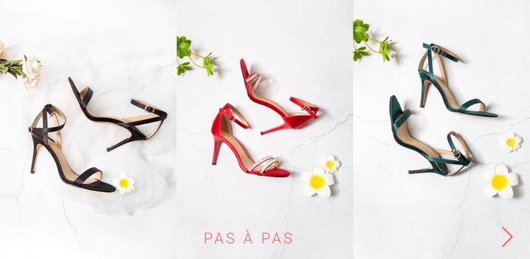 Les tendances de la mode de Paris Modèle d'une page