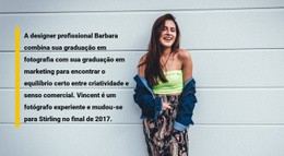 HTML Responsivo Para Sobre Seu Companheiro De Moda