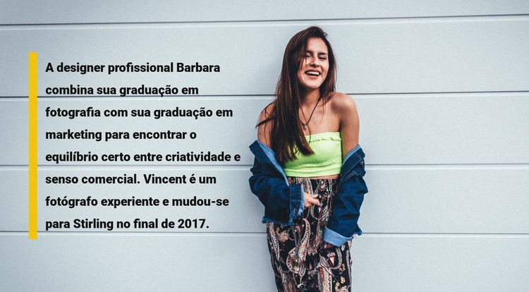 Sobre seu companheiro de moda Modelo HTML5