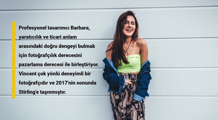 Moda arkadaşın hakkında CSS Şablonu