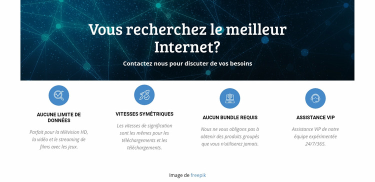 Configuration Internet rapide Modèle Joomla