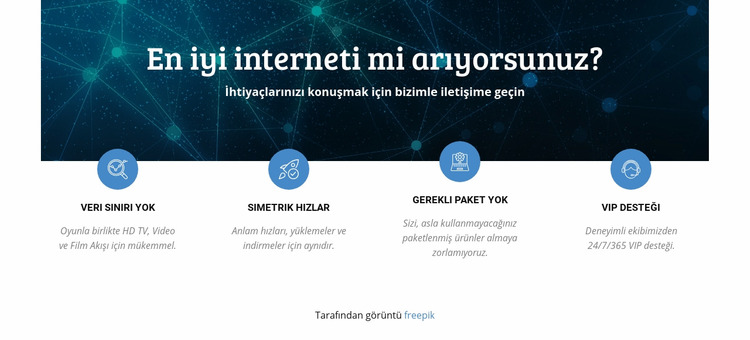 Hızlı İnternet kurulumu Joomla Şablonu