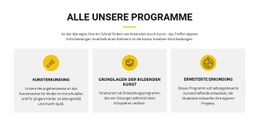 Premium-Website-Builder Für Kunsterkundungskurs