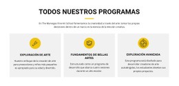 Curso De Exploración De Arte: Página De Destino Adaptable