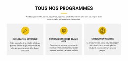 Créateur De Site Web Premium Pour Cours D'Exploration Artistique