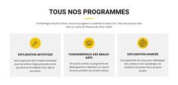 Cours D'Exploration Artistique - Modèle HTML Gratuit