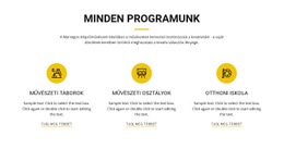 Művészetfeltáró Tanfolyam - Ingyenes HTML-Sablon