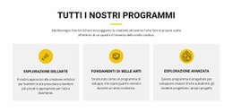 Corso Di Esplorazione Artistica - HTML Template Generator