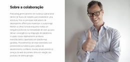 Designer De Site Para Sobre Nosso Líder Empresarial