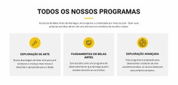 CSS Grátis Para Curso De Exploração De Arte