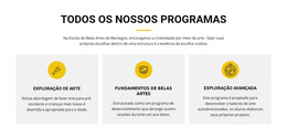 Curso De Exploração De Arte - Download Gratuito Do Modelo De Site