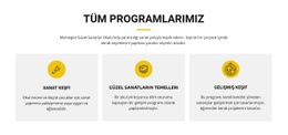 Sanat Keşif Kursu Için Premium Web Sitesi Oluşturucu