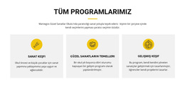 Sanat Keşif Kursu Için WordPress Sitesi