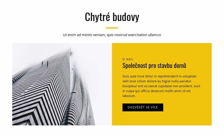 Technologická řešení budov Šablona CSS