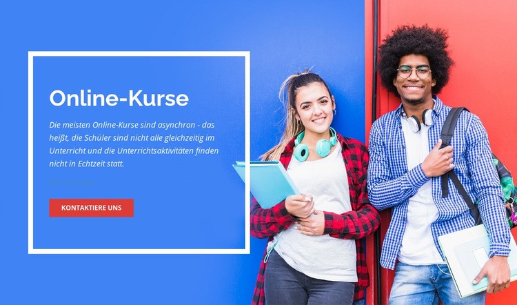 Interaktives Lernen Landing Page