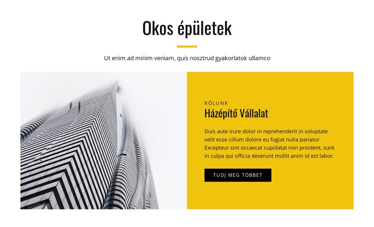 Építéstechnikai megoldások HTML Sablon