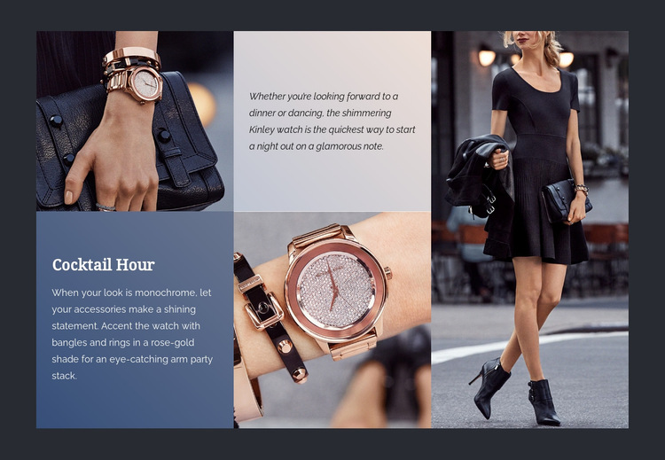 Cocktail and party dresses HTML5 Template