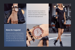 Design De Página HTML Para Vestidos De Festa