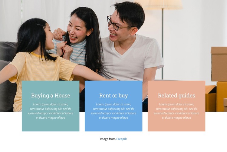 First time renting guide CSS Template
