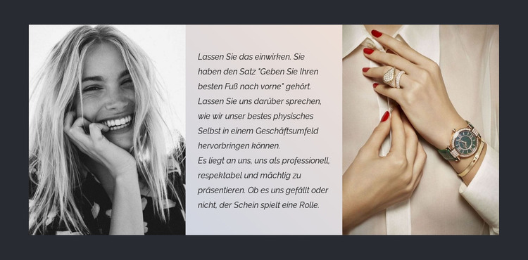 Kaufen Sie Designer-Accessoires HTML-Vorlage