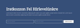 Iratkozzon Fel Hírlevelünkre – Végső WordPress Téma