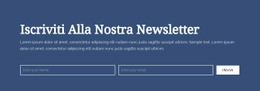 Iscriviti Alla Nostra Newsletter - Design Del Sito Web Scaricabile Gratuitamente