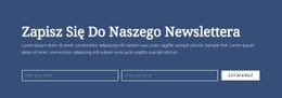 Zapisz Się Do Naszego Newslettera - Darmowe Szablony