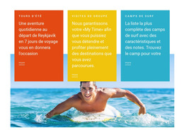 HTML Réactif Pour Cours De Natation