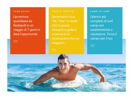 Lezioni Di Nuoto Modello HTML Di Base Con CSS