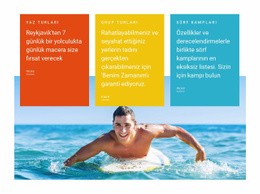 Yüzme Dersleri - Yaratıcı, Çok Amaçlı Web Sitesi Oluşturucu