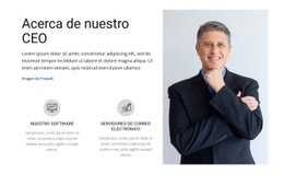 Sobre Nuestro CEO - HTML Website Maker