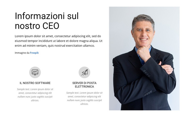 Sul nostro CEO Progettazione di siti web