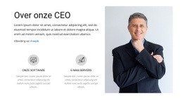 Aanpasbare Professionele Tools Voor Over Onze CEO