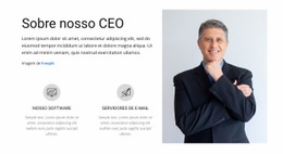 Design Mais Criativo Para Sobre Nosso CEO