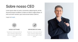 Sobre Nosso CEO - Modelo De Site De Arrastar E Soltar