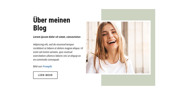 Mode- und Lifestyle-Blogger Website Builder-Vorlagen