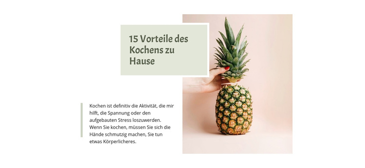 Zu Hause zubereiten und kochen WordPress-Theme