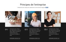 Nos Valeurs Et Principes - HTML Website Maker