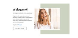 Divat És Életmód Blogger - HTML Webhely Elrendezés