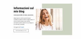Blogger Di Moda E Lifestyle - Modello Di Sito Web Personale