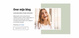 Blogger Over Mode En Lifestyle Sjabloon Voor Één Pagina